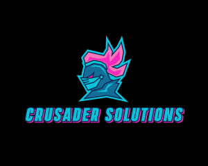 Crusader - Warrior Battle Knight logo design