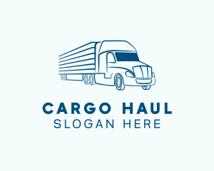 Logistics Transportation Truck logo design