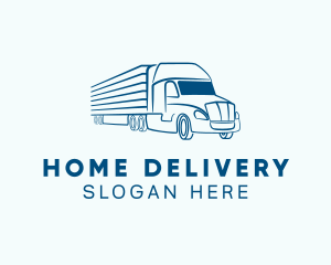 Logistics Transportation Truck logo design