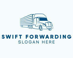 Logistics Transportation Truck logo design