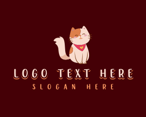 Cat - Cute Pet Cat logo design