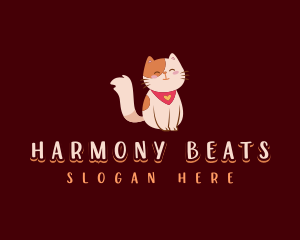 Cute Pet Cat Logo