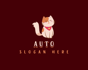 Cute Pet Cat Logo