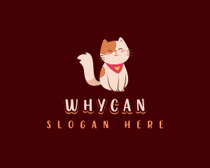 Cute Pet Cat Logo