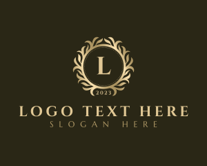 Elegant - Floral Leaves Ornament logo design