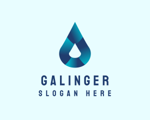 Gradient Water Droplet Logo