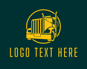 Shipping - Trailer Truck Vehicle logo design