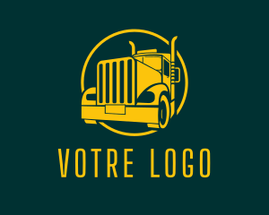 Trailer Truck Vehicle Logo
