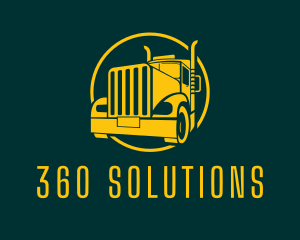 Trailer Truck Vehicle logo design