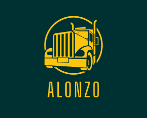 Trailer Truck Vehicle logo design