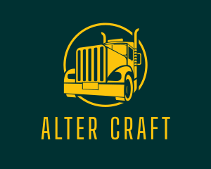 Trailer Truck Vehicle logo design