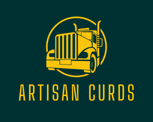 Trailer Truck Vehicle logo design