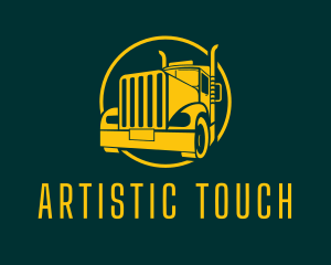 Trailer Truck Vehicle logo design