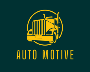 Vehicle - Trailer Truck Vehicle logo design