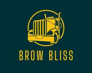 Trailer Truck Vehicle logo design