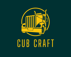 Trailer Truck Vehicle logo design