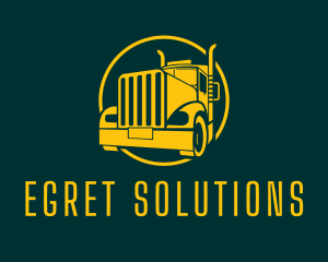 Trailer Truck Vehicle logo design