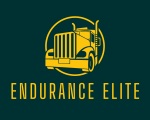 Trailer Truck Vehicle logo design