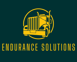 Trailer Truck Vehicle logo design