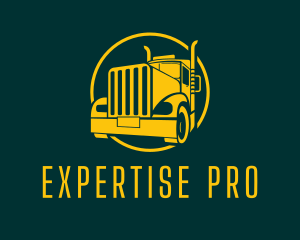 Trailer Truck Vehicle logo design