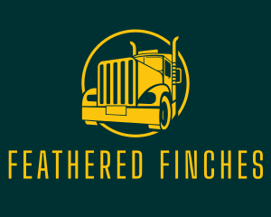 Trailer Truck Vehicle logo design