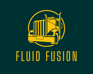 Trailer Truck Vehicle logo design