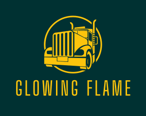 Trailer Truck Vehicle logo design