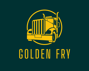 Trailer Truck Vehicle logo design