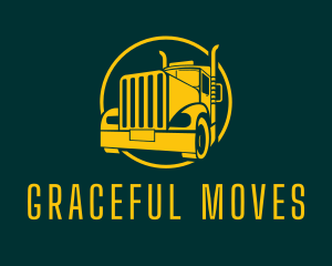 Trailer Truck Vehicle logo design