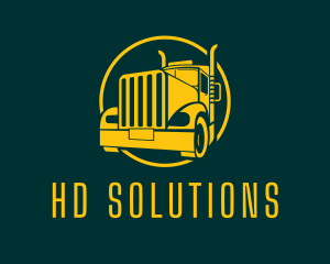 Trailer Truck Vehicle logo design