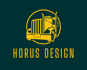 Trailer Truck Vehicle logo design