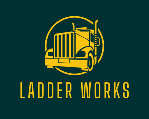 Trailer Truck Vehicle logo design