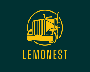 Driver - Trailer Truck Vehicle logo design