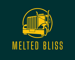 Trailer Truck Vehicle logo design