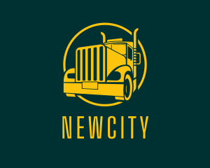 Trailer Truck Vehicle logo design