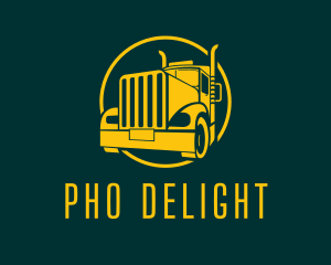 Trailer Truck Vehicle logo design