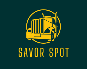 Trailer Truck Vehicle logo design