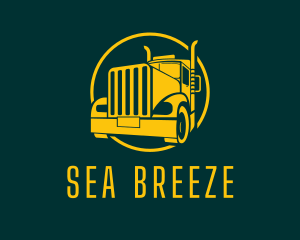 Trailer Truck Vehicle logo design