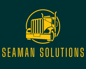 Trailer Truck Vehicle logo design