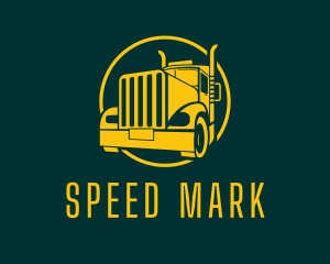 Trailer Truck Vehicle logo design