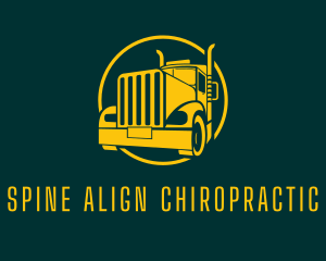 Trailer Truck Vehicle logo design