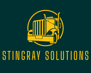 Trailer Truck Vehicle logo design