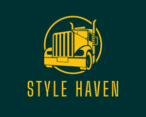 Trailer Truck Vehicle logo design