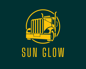 Trailer Truck Vehicle logo design