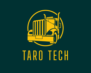 Trailer Truck Vehicle logo design