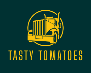 Trailer Truck Vehicle logo design