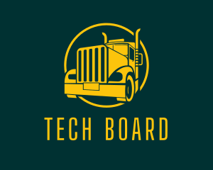 Trailer Truck Vehicle logo design