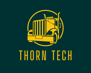 Trailer Truck Vehicle logo design