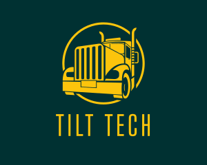 Trailer Truck Vehicle logo design