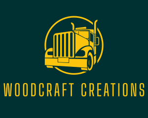 Trailer Truck Vehicle logo design